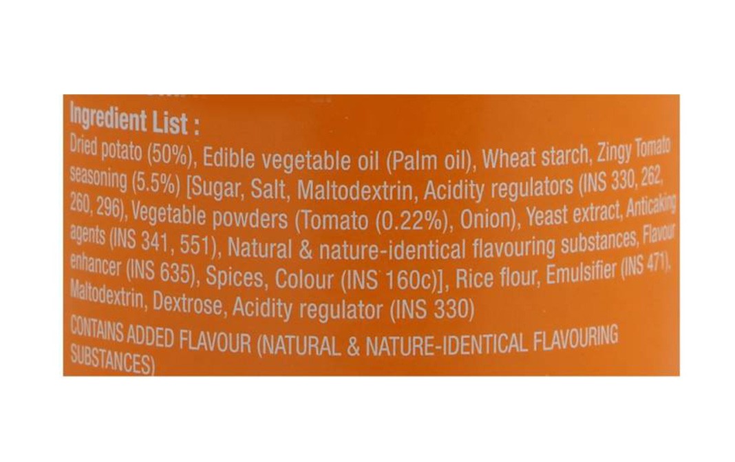 Pringles Potato Crisps Zingy Tomato Flavour   Container  110 grams